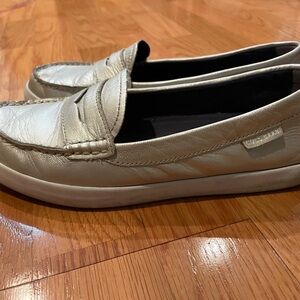 Cole Haan Silver Loafer Size 7